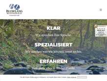 Tablet Screenshot of blumlang.de